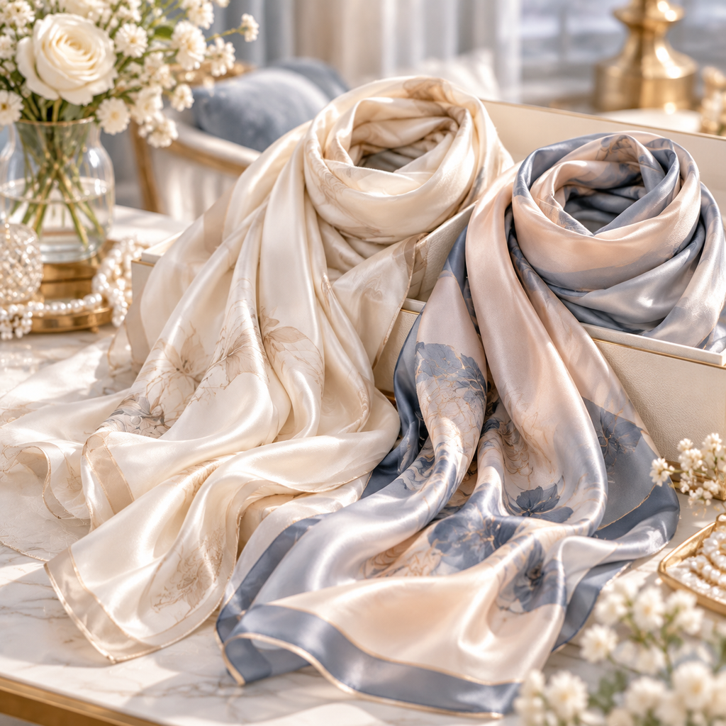 Norvexad™ Silk Satin Evening Wrap