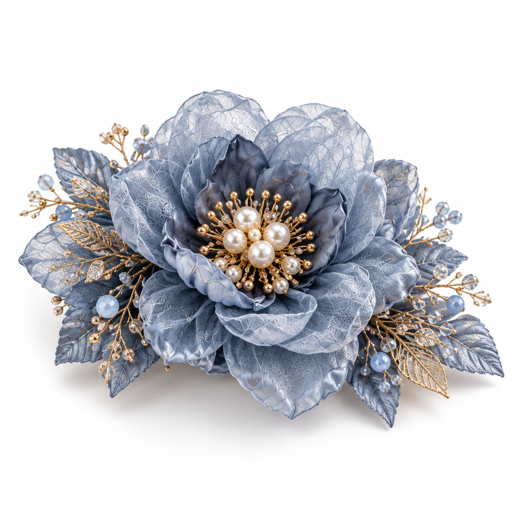 Norvexad™ Handcrafted Fabric Flower Brooch